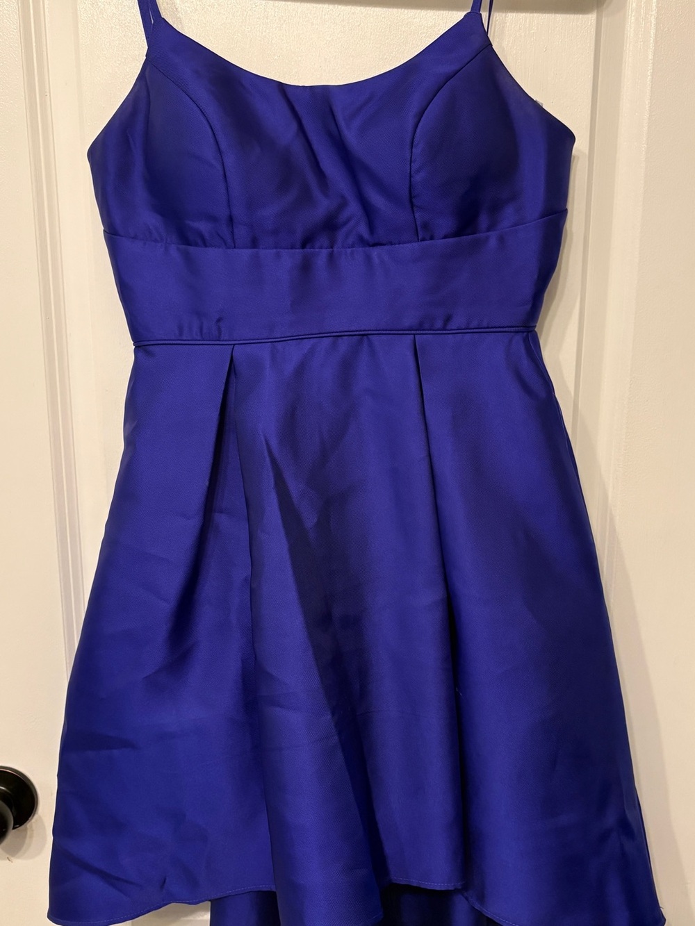 Royal Blue Spaghetti-Strap Midi Dress
